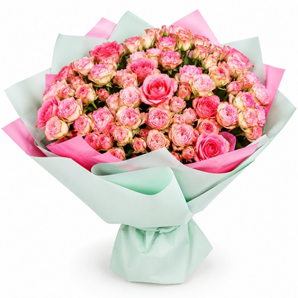 Bouquet of bush roses