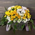 Коробка с цветами Оазис