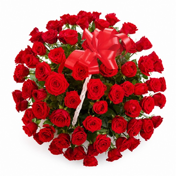 Корзина из роз