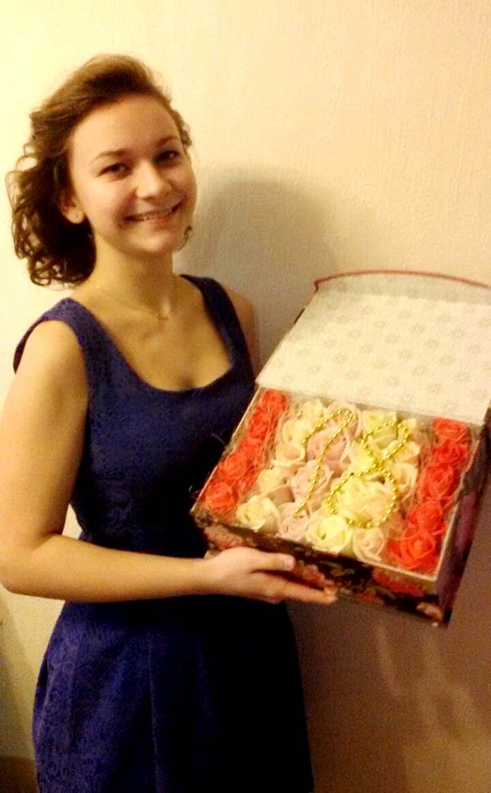букет роз в коробке
