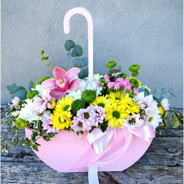 Цветы в зонтике...