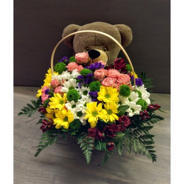 Basket of flowers Cutie